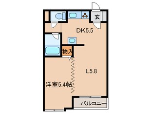 ｸﾗｯｼｰ西8条倶楽部の物件間取画像